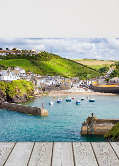 Port Isaac harbour Cornwall canvas print framed picture wall art doc martin