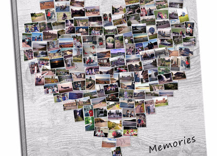 christmas present gift heart collage canvas print picture custom personal