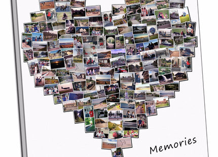 christmas present gift heart collage canvas print picture custom personal
