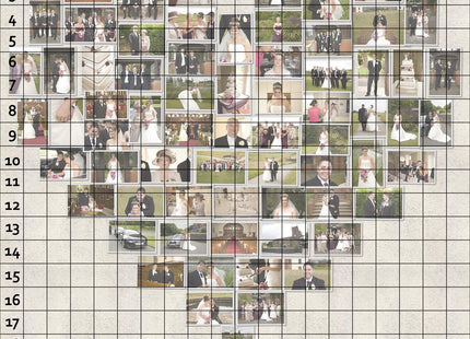 Personalised Heart Shaped Canvas Print Photo Collage Box Framed Custom Gift