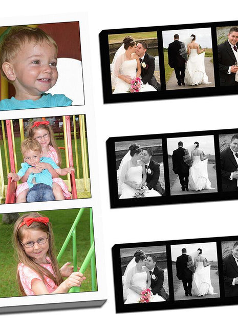 stunning 3 picture collage canvas print custom personal personalised montage