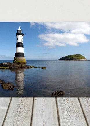 Penmon Point lighthouse canvas print Anglesey menai straits framed picture