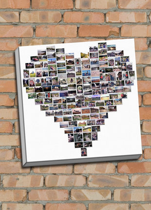 heart style canvas picture print my photos upto 100 for 20 inch x 20 inch