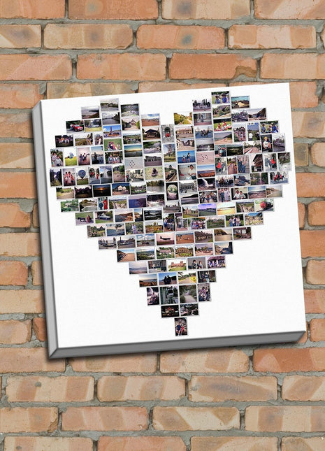 heart style canvas picture print my photos upto 100 for 20 inch x 20 inch