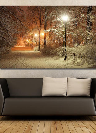 Winter scene canvas print