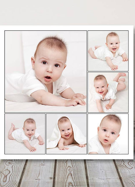 Customised picture collage. Your pictures printed canvas picture print 6 photos