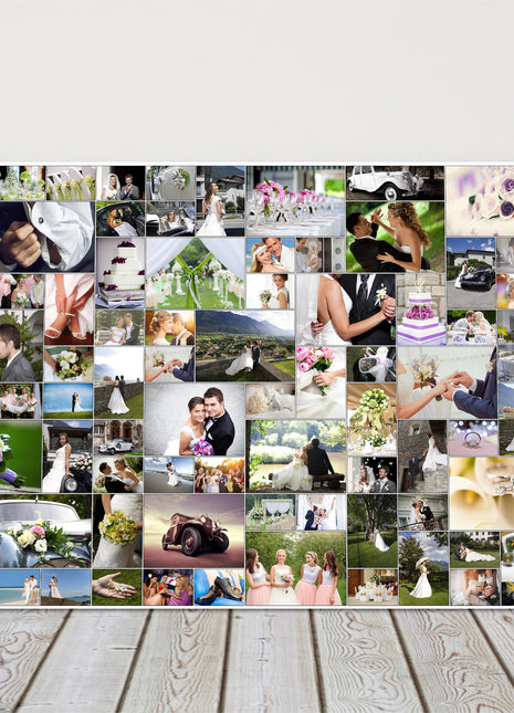 Bespoke design collage picture gift, ideal Wedding birthdays new born holidays