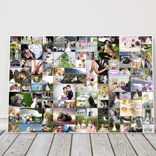 Bespoke design collage picture gift, ideal Wedding birthdays new born holidays