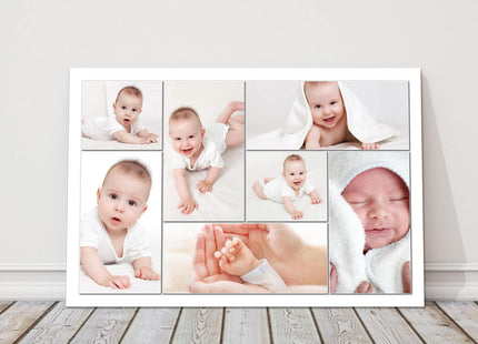 Bespoke design collage picture gift, ideal Wedding birthdays new born holidays