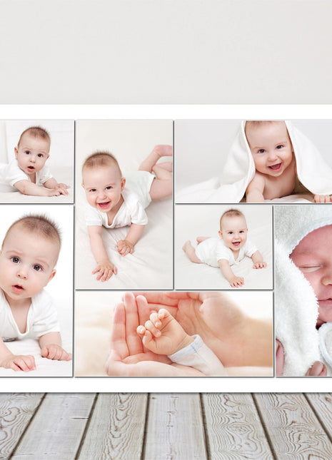 Bespoke design collage picture gift, ideal Wedding birthdays new born holidays
