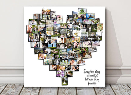 heart style canvas picture print my photos upto 100 for 20 inch x 20 inch