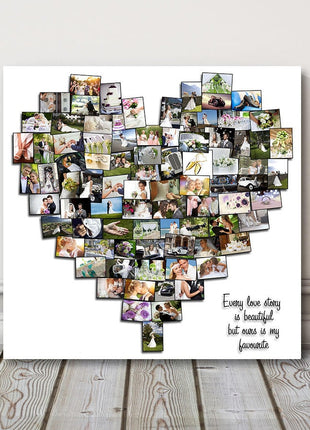heart style canvas picture print my photos upto 100 for 20 inch x 20 inch