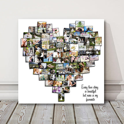 heart style canvas picture print my photos upto 100 for 20 inch x 20 inch