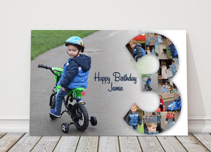 any number canvas picture print and large photo customised birthday gift