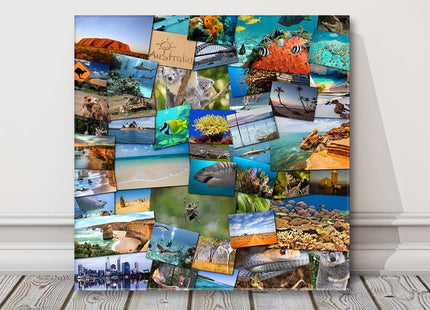 full collage canvas picture print using your pictures mess view every picture