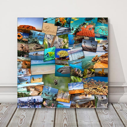 full collage canvas picture print using your pictures mess view every picture