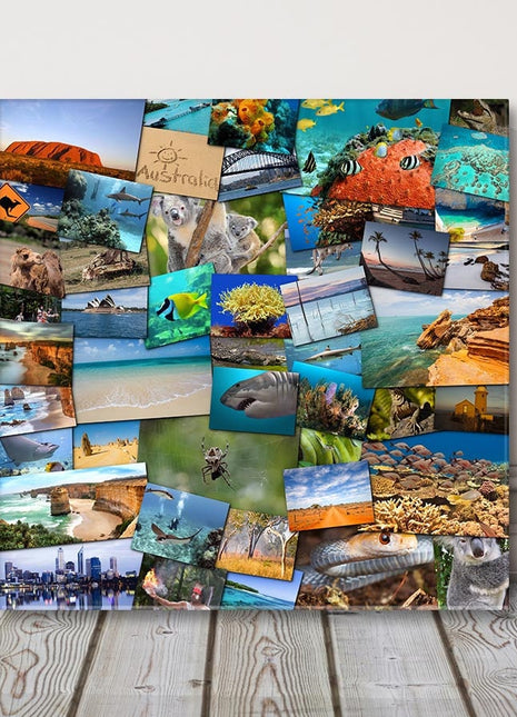 full collage canvas picture print using your pictures mess view every picture