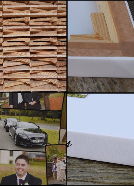 Customised picture collage. Your pictures printed canvas picture print 6 photos