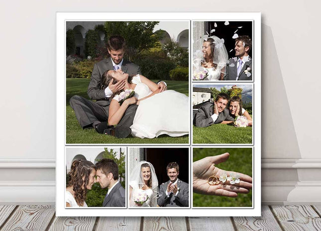 6 picture photo collage my photos in a collage printed on a canvas my pictures