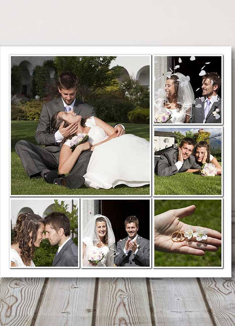 6 picture photo collage my photos in a collage printed on a canvas my pictures