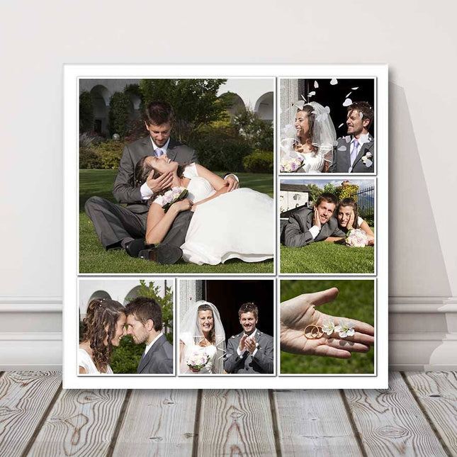 6 picture photo collage my photos in a collage printed on a canvas my pictures