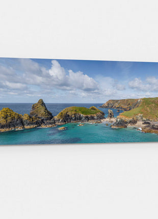 Kaynance Cove, Cornwall. Panoramic canvas picture print.