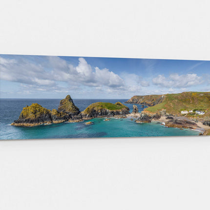 Kaynance Cove, Cornwall. Panoramic canvas picture print.