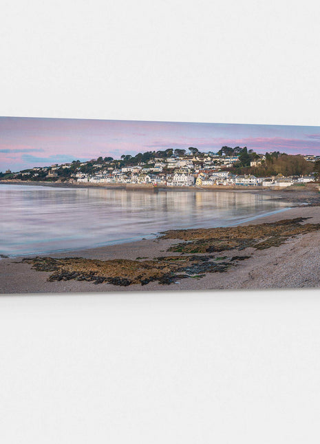 st Mawes cornwall including harbout canvas picture print panormaic purple