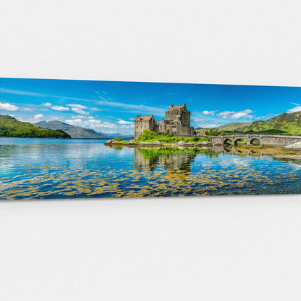 Eilean Donan Castle during a warm summer day canvas picture print