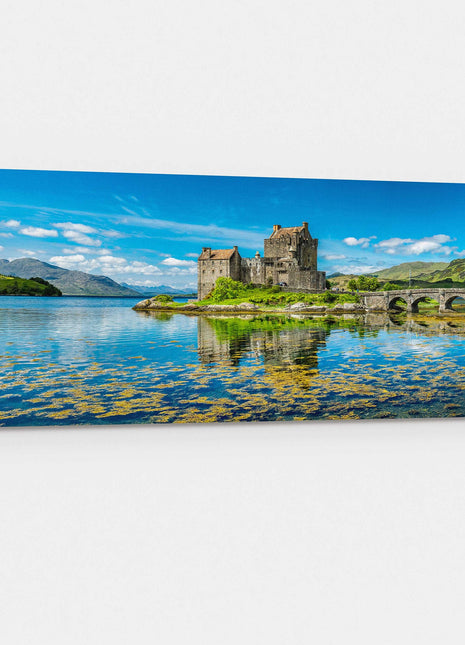 Eilean Donan Castle during a warm summer day canvas picture print