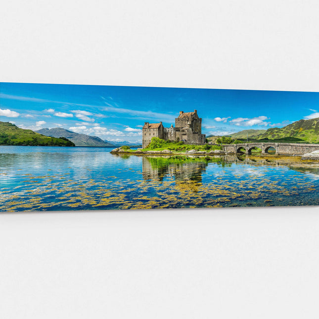 Eilean Donan Castle during a warm summer day canvas picture print