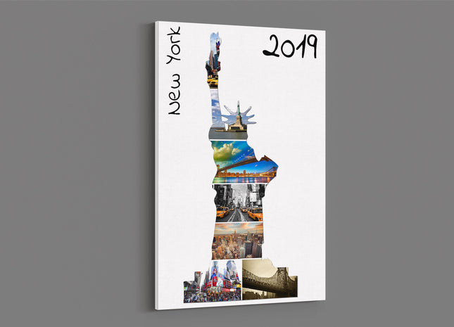 New York Statue of liberty canvas photo collage my pictures canvas picture print