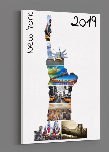 New York Statue of liberty canvas photo collage my pictures canvas picture print