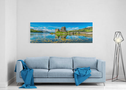 Eilean Donan Castle during a warm summer day canvas picture print