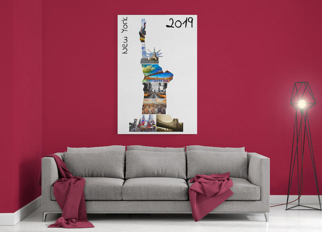 New York Statue of liberty canvas photo collage my pictures canvas picture print