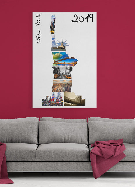 New York Statue of liberty canvas photo collage my pictures canvas picture print