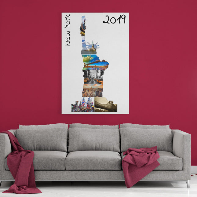 New York Statue of liberty canvas photo collage my pictures canvas picture print