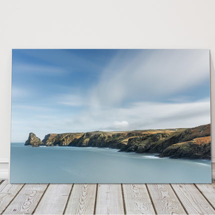Bossiney bay, Cornwall Canvas Picture Print.