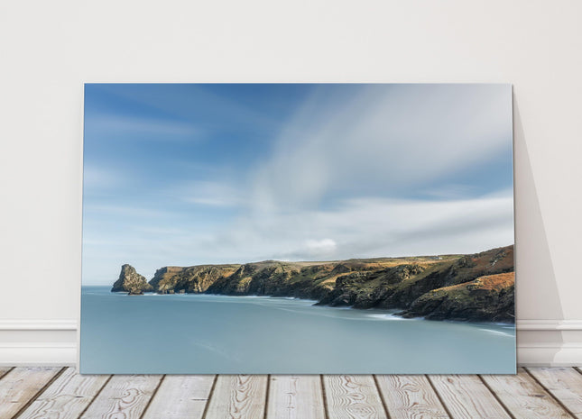 Bossiney bay, Cornwall Canvas Picture Print.