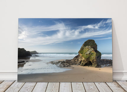 Whipsiderry Beach, North Cornwall newquay porth island canvas picture print