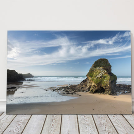 Whipsiderry Beach, North Cornwall newquay porth island canvas picture print