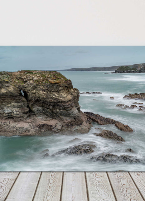Cornwall coastline, canvas picture print