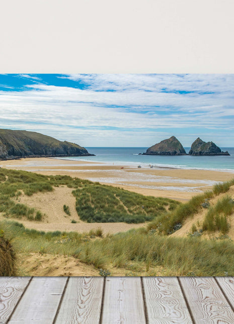 Holywell Bay beach, Near Newquay, Cornwall. Canvas picture print. Landscape