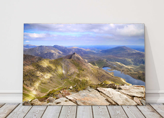 Summit of Mount Snowden canvas picture print scenic landscape