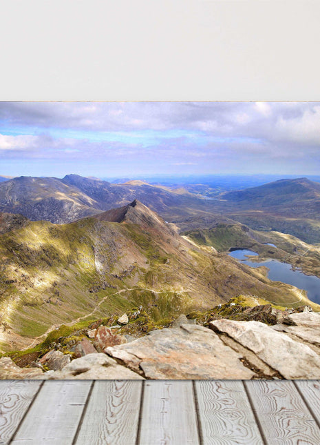 Summit of Mount Snowden canvas picture print scenic landscape