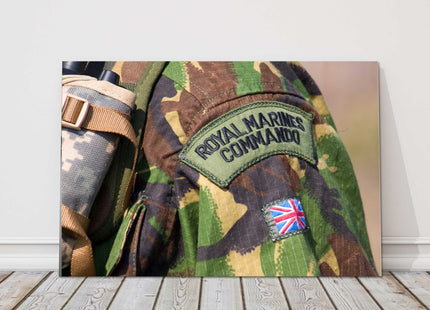 British Royal Marines Commando badge canvas picture print