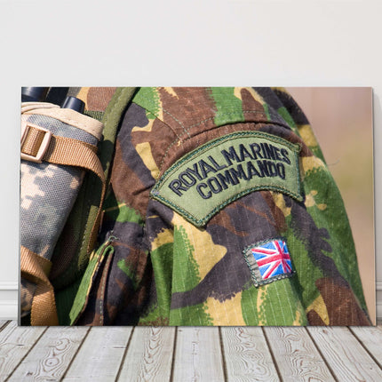 British Royal Marines Commando badge canvas picture print