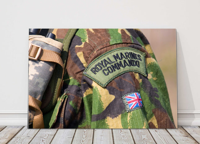 British Royal Marines Commando badge canvas picture print