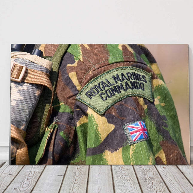 British Royal Marines Commando badge canvas picture print