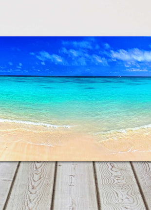 Panorama Tropical Dream Beach. Canvas picture print. Vibrant colours seascape
